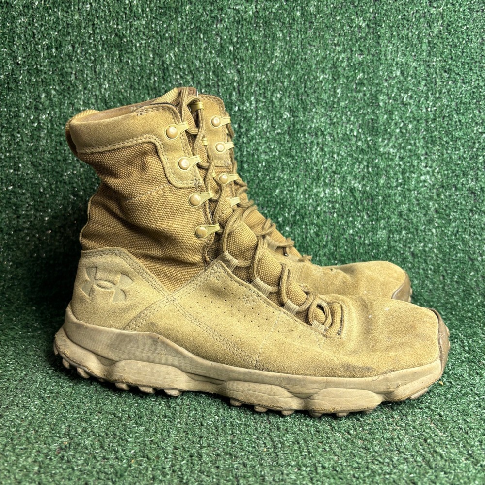 Under Armour Tac Loadout Mid Tactical Military Hiking Boot Coyote Brown Mens 9.5